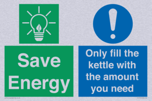 Save Energy - Only fill the kettle with the amount you need